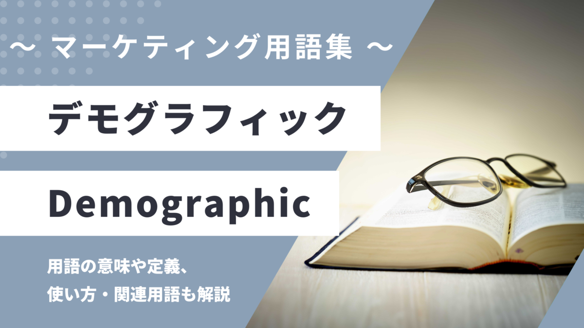 デモグラフィック - Demographicの用語の意味や定義・使い方・関連用語を解説