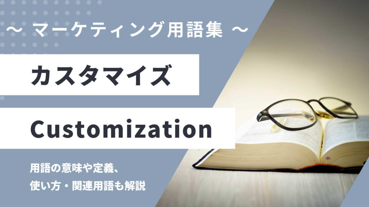 カスタマイズ - Customizationの用語の意味や定義・使い方・関連用語を解説