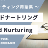 リードナートリング - Lead Nurturingの用語の意味や定義・使い方・関連用語を解説