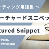 フィーチャードスニペット - Featured Snippetの用語の意味や定義・使い方・関連用語を解説